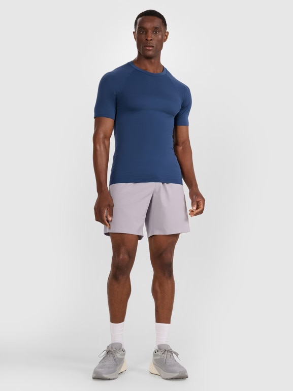 Męska koszulka treningowa 4F 4FWAW25TFTSM1460 - granatowa