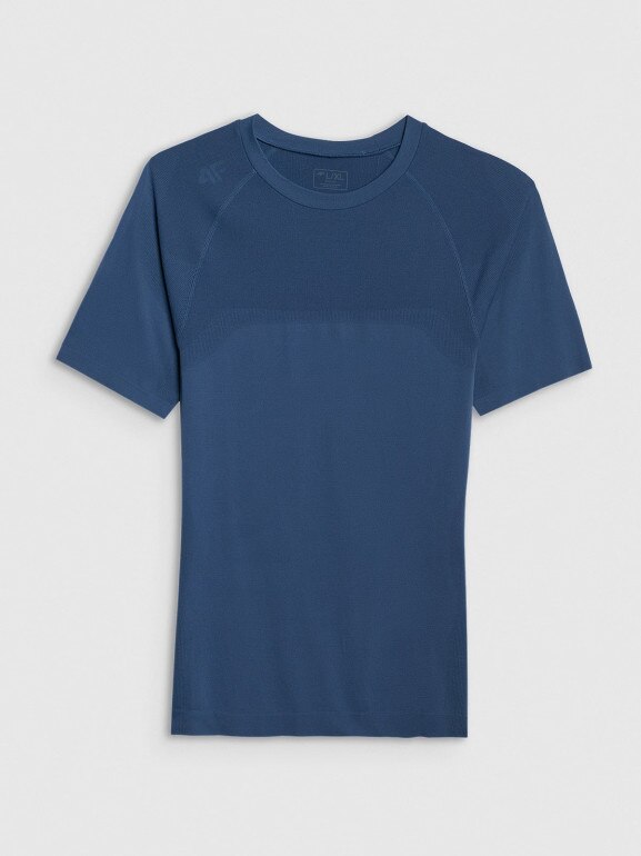 Męska koszulka treningowa 4F 4FWAW25TFTSM1460 - granatowa