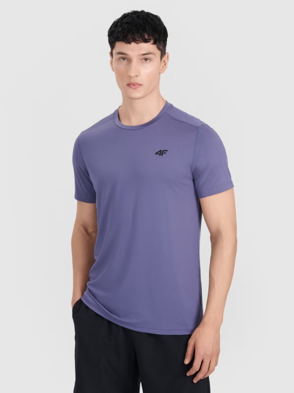 Męska koszulka treningowa 4F 4FWAW25TFTSM1521 - niebieska