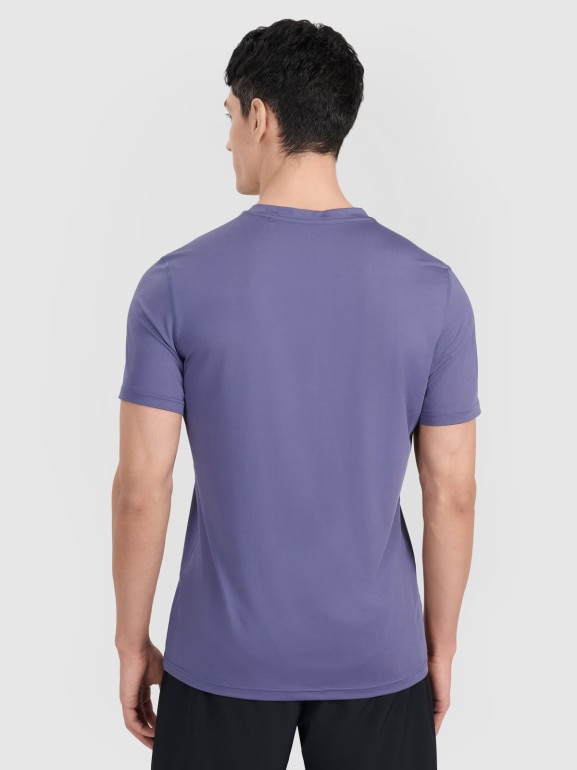 Męska koszulka treningowa 4F 4FWAW25TFTSM1521 - niebieska