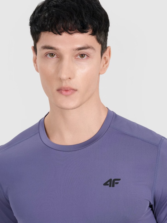 Męska koszulka treningowa 4F 4FWAW25TFTSM1521 - niebieska