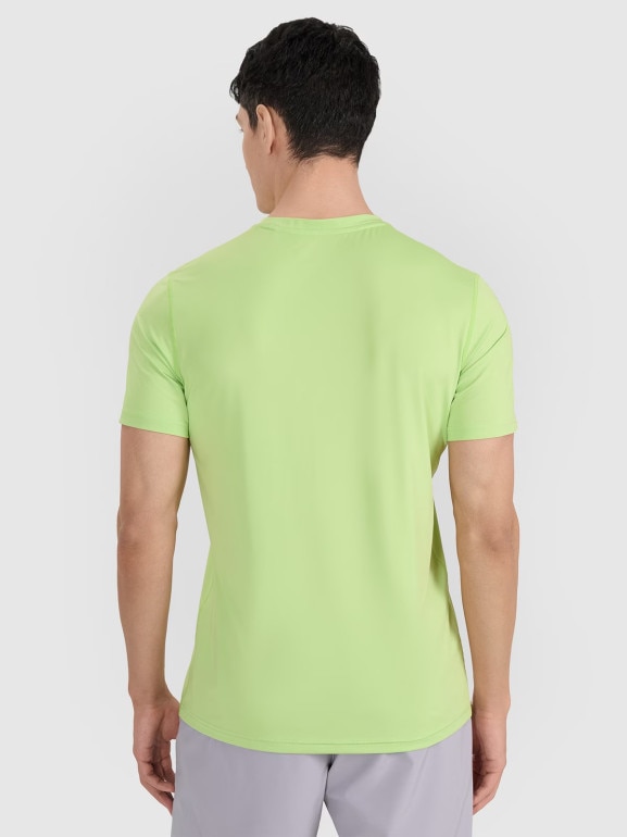 Męska koszulka treningowa 4F 4FWAW25TFTSM1521 - zielona