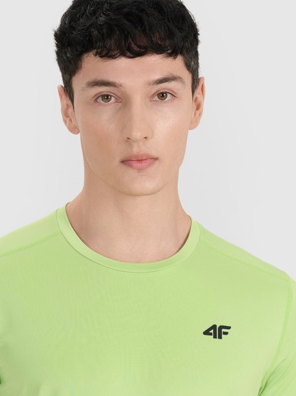 Męska koszulka treningowa 4F 4FWAW25TFTSM1521 - zielona