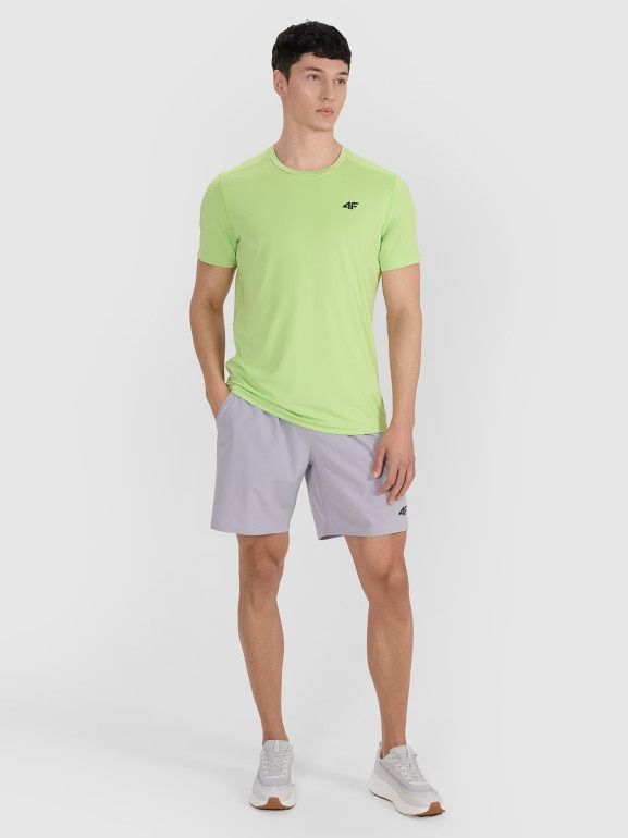 Męska koszulka treningowa 4F 4FWAW25TFTSM1521 - zielona