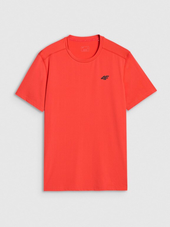 Męska koszulka treningowa 4F 4FWAW25TFTSM1521 - czerwona