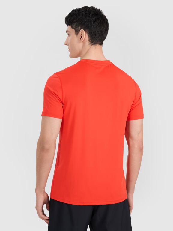 Męska koszulka treningowa 4F 4FWAW25TFTSM1521 - czerwona