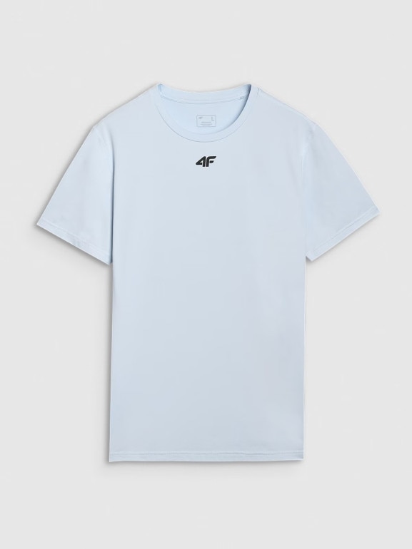 Męska koszulka treningowa 4F 4FWAW25TFTSM1522 - niebieska