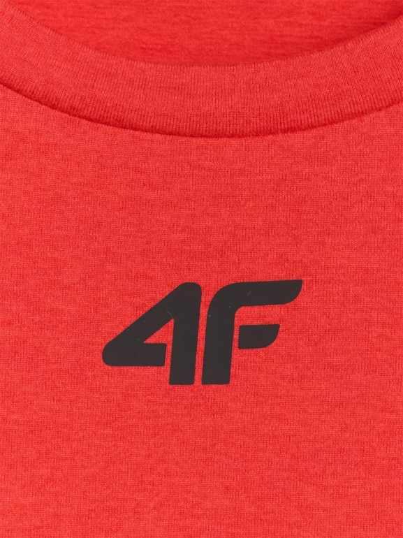 Męska koszulka treningowa 4F 4FWAW25TFTSM1522 - czerwona