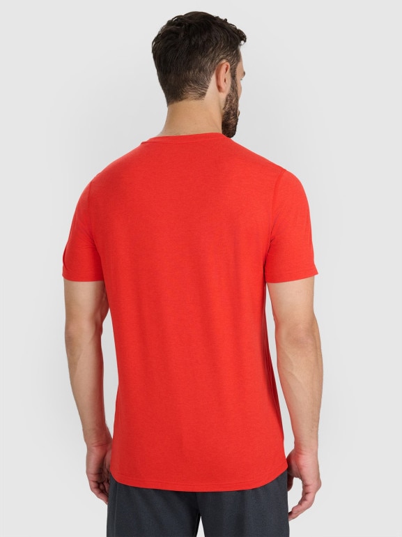 Męska koszulka treningowa 4F 4FWAW25TFTSM1522 - czerwona