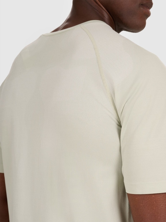 Męska koszulka treningowa 4F 4FWAW25TFTSM1845 - turkusowa