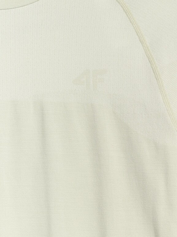 Męska koszulka treningowa 4F 4FWAW25TFTSM1845 - turkusowa