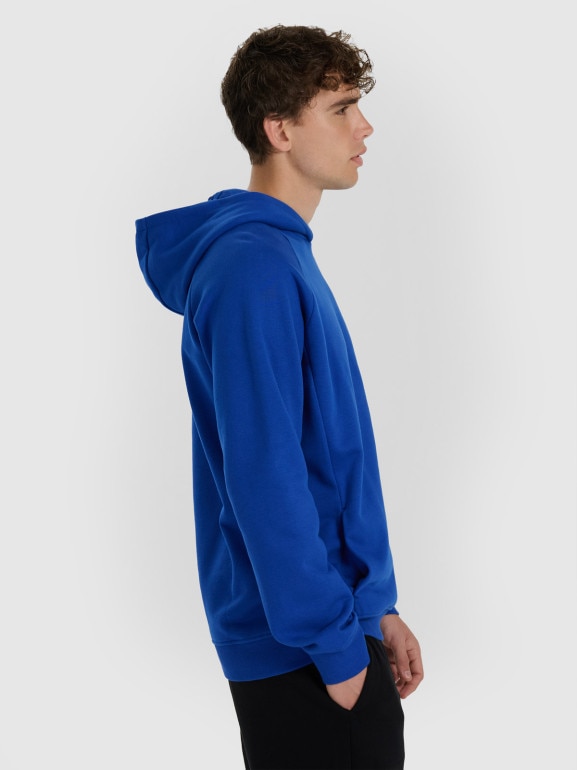 Męska bluza nierozpinana bez kaptura 4F 4FWAW25TSWSM1946 - niebieska