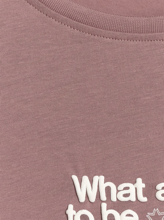 Damski t-shirt z nadrukiem 4F 4FWAW25TTSHF2322 - brązowy