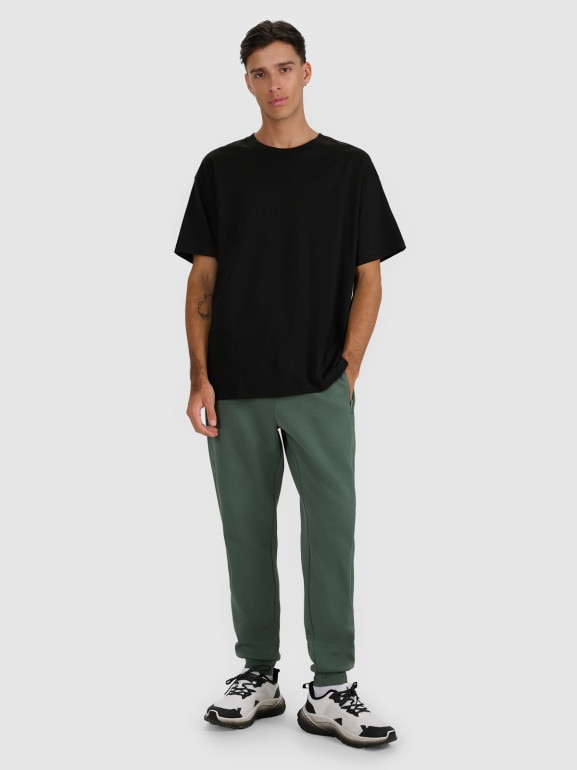 Męski t-shirt z nadrukiem 4F 4FWAW25TTSHM2403 - czarny