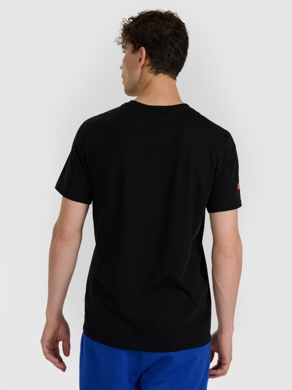 Męski t-shirt z nadrukiem 4F 4FWAW25TTSHM3130 - czarny