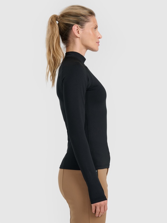 Damska bielizna termiczna ocieplana (góra) 4F 4FWAW25UBRUF093 - czarna