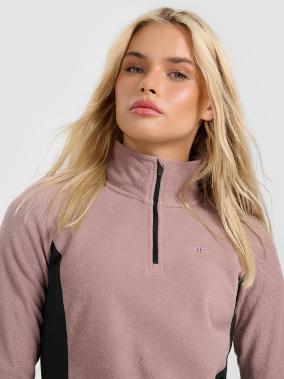 Damska bielizna termiczna polarowa (góra) 4F 4FWAW25UFLEF064 - beżowa