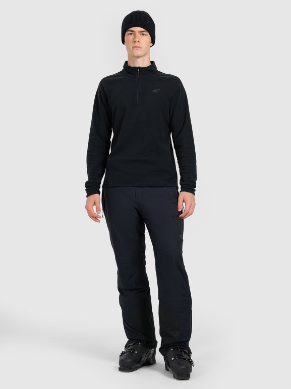 Męska bielizna termiczna polarowa (góra) 4F 4FWAW25UFLEM065 - czarna