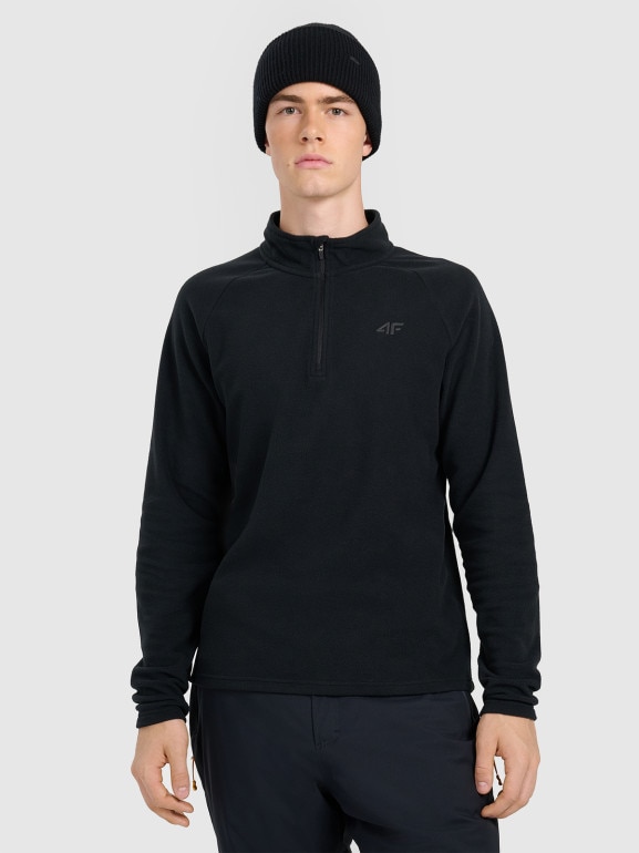 Męska bielizna termiczna polarowa (góra) 4F 4FWAW25UFLEM065 - czarna