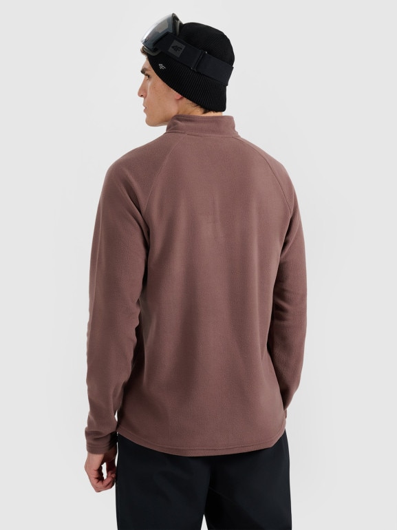 Męska bielizna termiczna polarowa (góra) 4F 4FWAW25UFLEM065 - brązowa