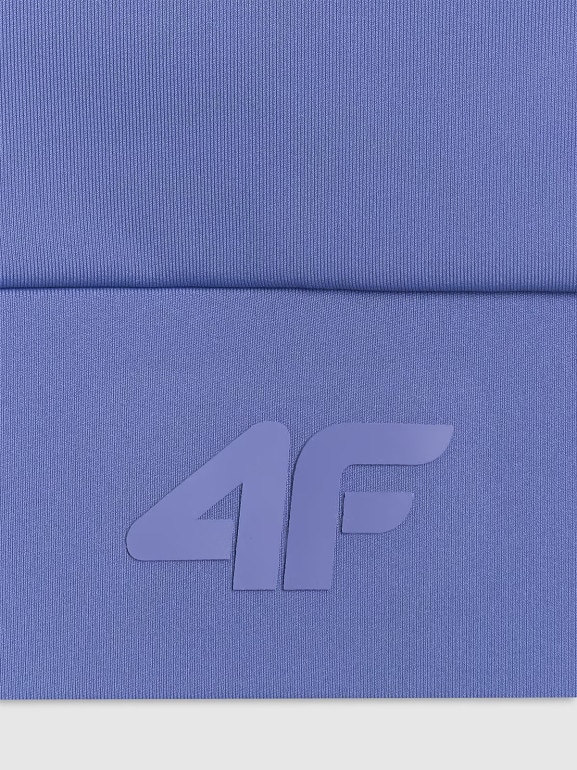 Damski biustonosz treningowy 4F 4FWAW25USBAF173 - granatowy