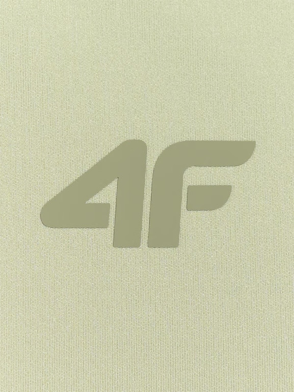 Damski biustonosz treningowy 4F 4FWAW25USBAF225 - zielony