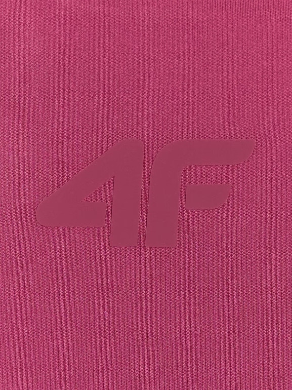 Damski biustonosz treningowy 4F 4FWAW25USBAF225 - czerwony