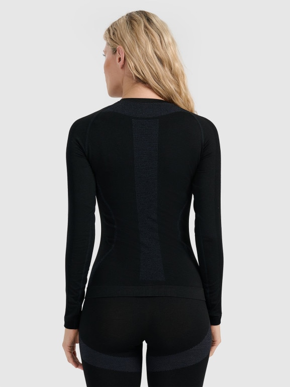 Damska bielizna termoaktywna (góra) 4F 4FWAW25USEAF201 - czarna