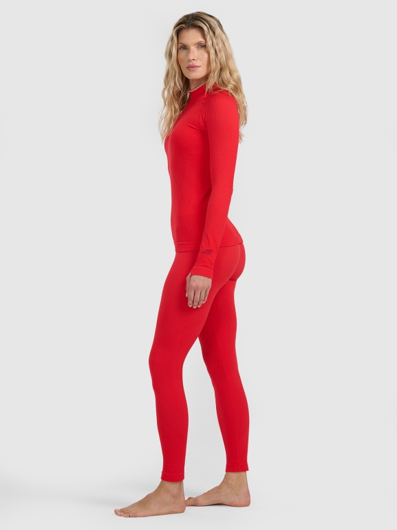Damska bielizna termoaktywna (dół) 4F 4FWAW25USEAF206 - czerwona