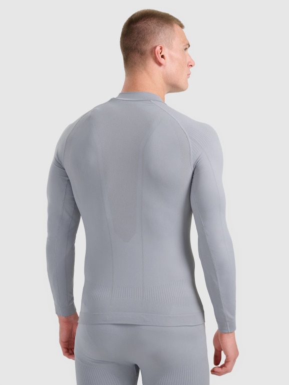 Męska bielizna termoaktywna (góra) 4F 4FWAW25USEAM224 - szara