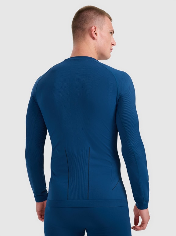 Męska bielizna termoaktywna (góra) 4F 4FWAW25USEAM233 - granatowa