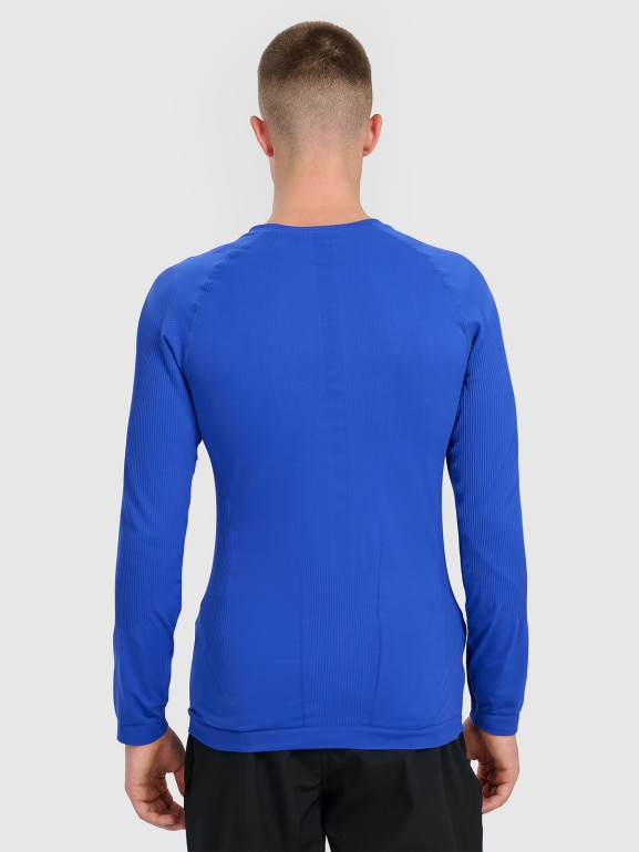 Męska bielizna termoaktywna (góra) 4F 4FWAW25USEAM233 - niebieska