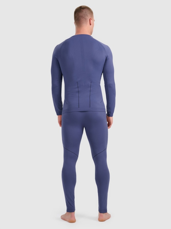 Męska bielizna termoaktywna (dół) 4F 4FWAW25USEAM234 - granatowa