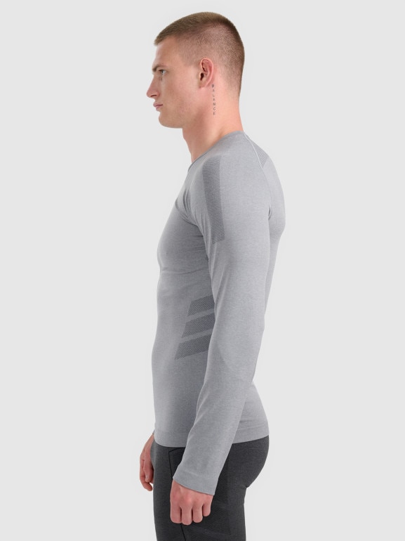 Męska bielizna termoaktywna (góra) 4F 4FWAW25USEAM237 - szara