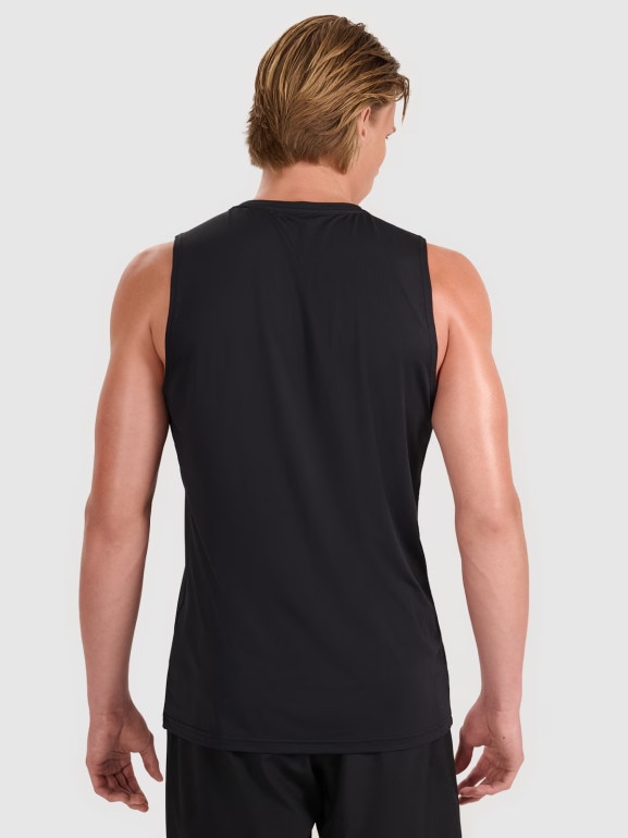 Męski tank top treningowy 4F 4FWMM00TFSLM0764 - czarny