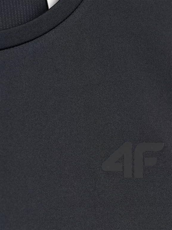 Męski tank top treningowy 4F 4FWMM00TFSLM0764 - czarny