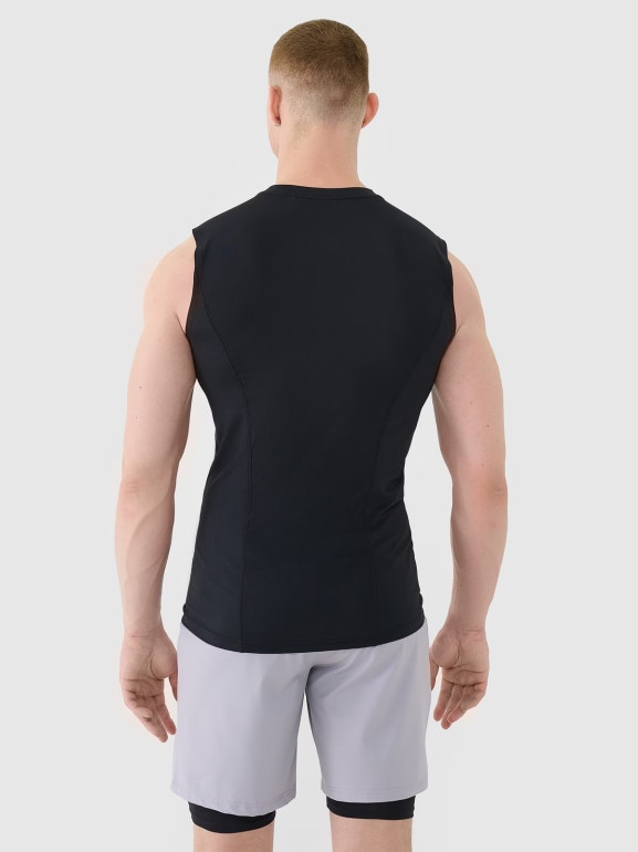 Meski top tank treningowy 4F 4FWMM00TFSLM0765 - czarny