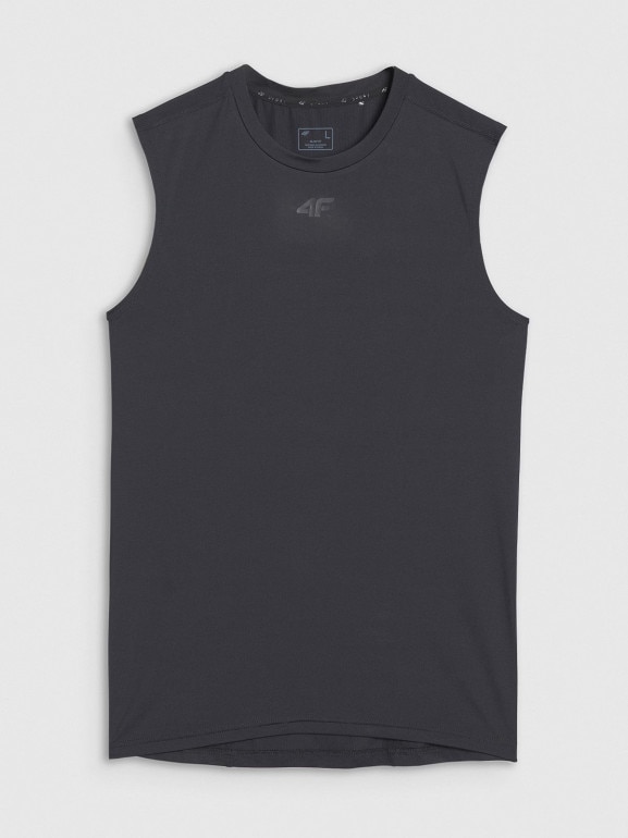 Meski top tank treningowy 4F 4FWMM00TFSLM0765 - czarny