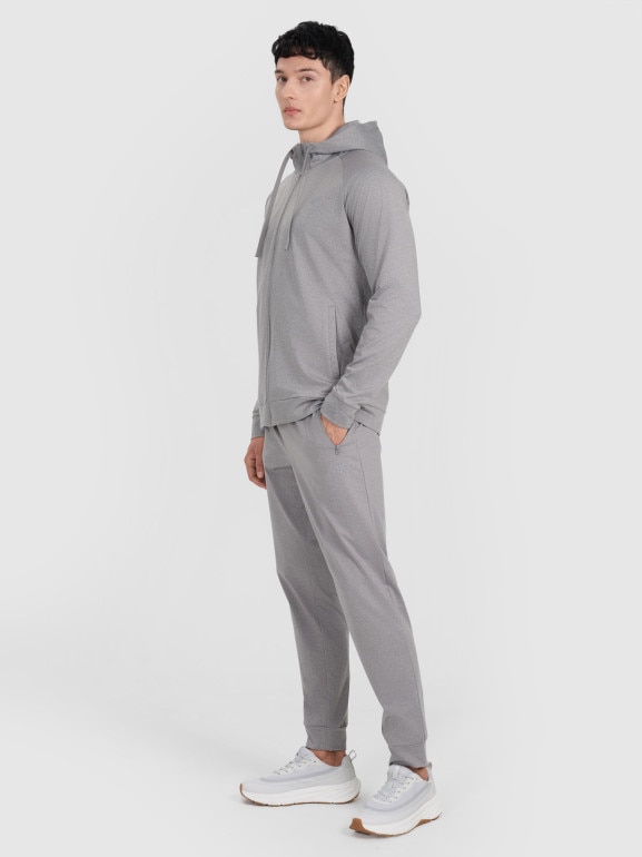 Męska bluza treningowa 4F 4FWMM00TFSWM654 - szara