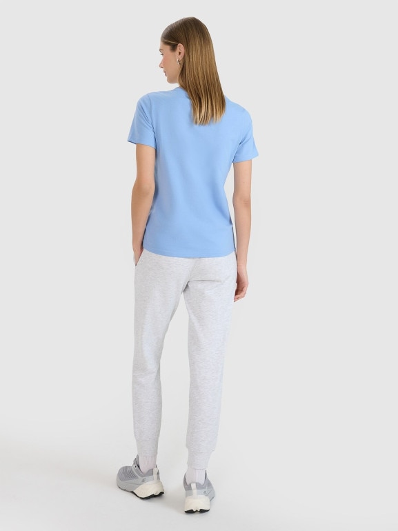 Damskie spodnie dresowe joggery 4F 4FWMM00TTROF1386 - szare