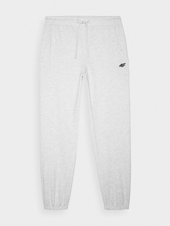 Męskie spodnie dresowe joggery 4F 4FWMM00TTROM1139 - szare