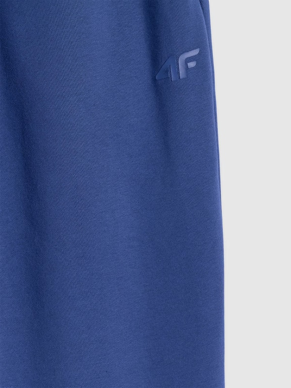 Męskie spodnie dresowe joggery 4F 4FWMM00TTROM1140 - granatowe