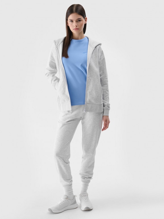 Damski t-shirt basic 4F 4FWMM00TTSHF2255 - niebieski