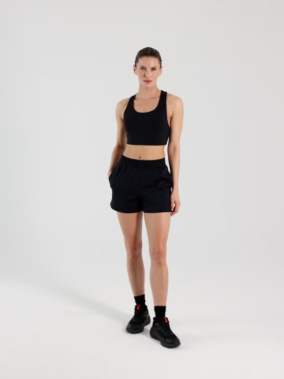 Damski biustonosz treningowy 4F 4FWMM00USBAF213 - czarny