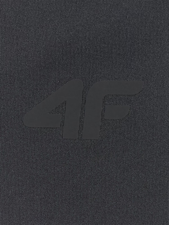 Damski biustonosz treningowy 4F 4FWMM00USBAF213 - czarny