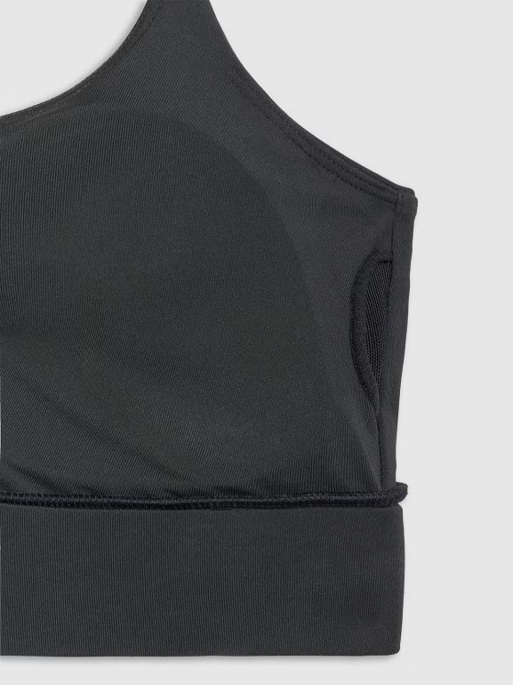 Damski biustonosz treningowy 4F 4FWMM00USBAF217 - czarny