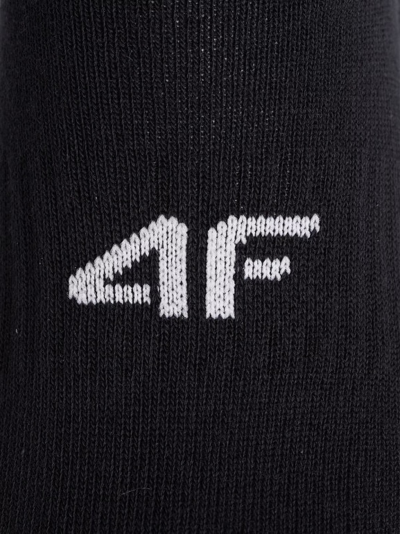 Damskie skarpetki za kostkę (3-pack) 4F 4FWMM00USOCF474 - czarne