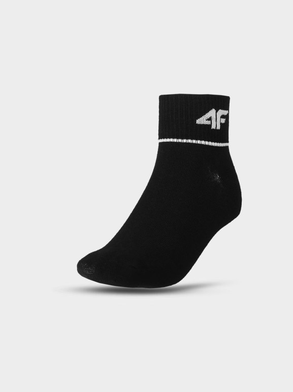 Skarpetki casual uniseks (3-pack) 4F 4FWMM00USOCU377 - czarne