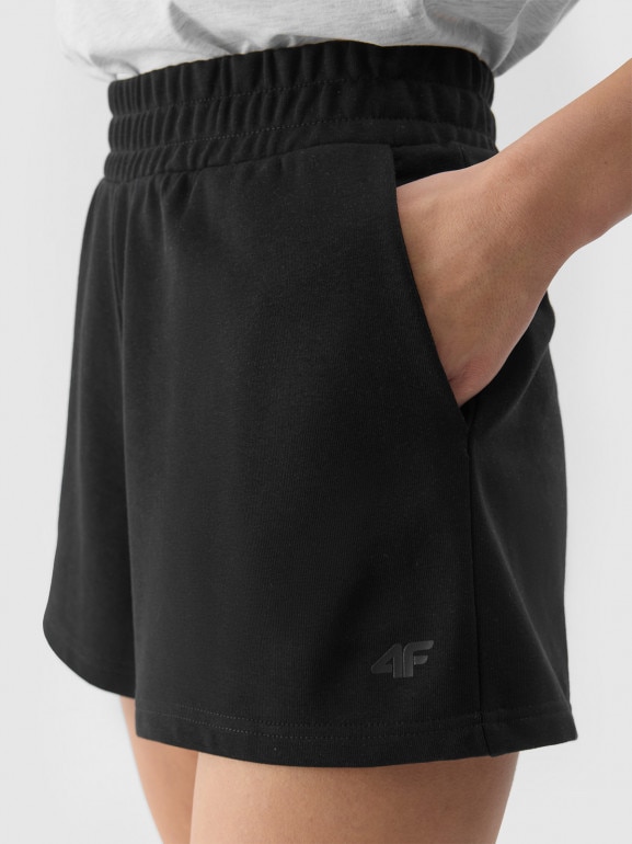 Damskie spodenki dresowe 4F 4FWSS24TSHOF286 - czarne