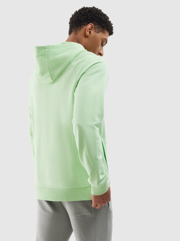 Męska bluza nierozpinana z kapturem 4F 4FWSS24TSWSM1010 - zielona